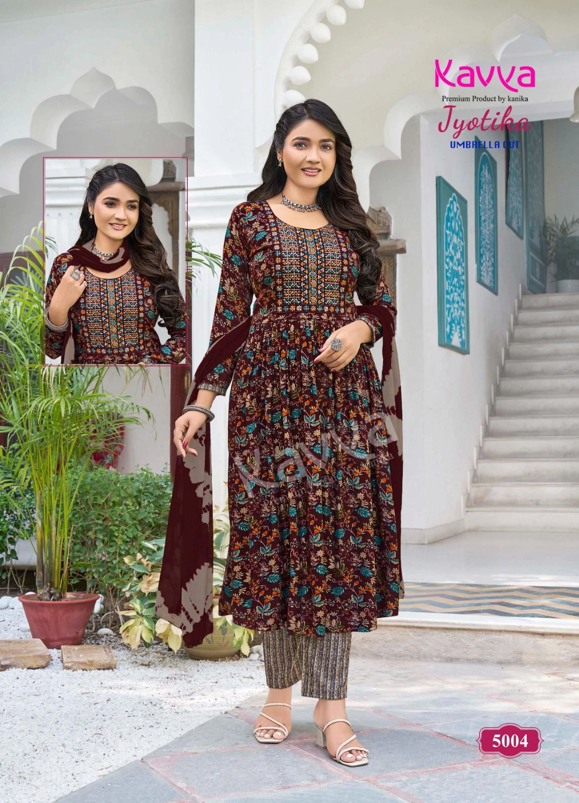 Kavya Jyotika Vol 5 Capsule Foil Print Wholesale Readymade Salwar Suit Catalog — Wholesale Readymade Suit, Kavya wholesale from Surat - Gallery Image 5
